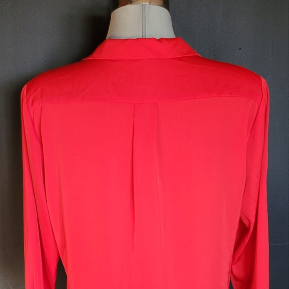 Red Lord&Taylor Button Up Blouse - Picture 2 of 3